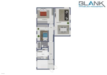 Sichere Rendite! Vermietete 3-Zimmer-Wohnung als Kapitalanlage in gefragter Lage, 75172 Pforzheim, Etagenwohnung